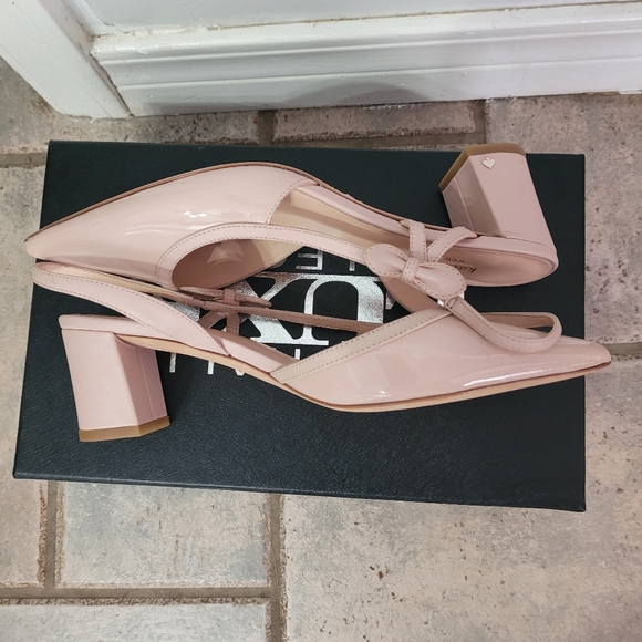 🤑SOLD🤑Kate Spade Mae Patent Leather Slingback Pumps/Shoes - Picture 5 of 12